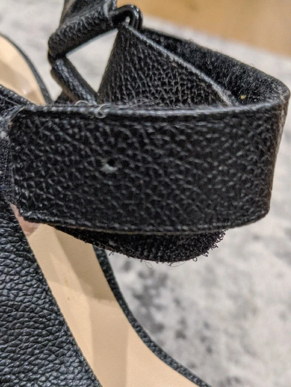 Guess Black Platform Wedge Sandals with Ankle Straps